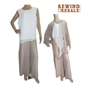 Midnight Velvet Brand Womens plus 3 Pieces pant suit set Size 1X